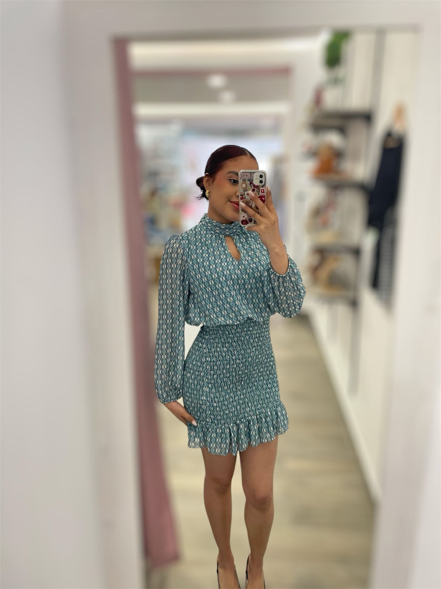 VESTIDO MINI GASA