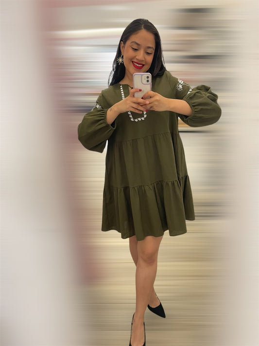 VESTIDO BORDADO